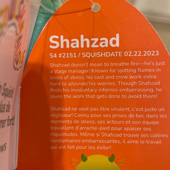 NWT 4.5” Shahzad the Ombre Gargoyle Halloween Squishmallow - Picture 4 of 4